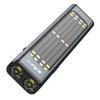 Flat EDC Flashlight Solar Rechargeable 7-Mode Slim Pocket Flashlight with Magnetic Base & Clip for Working Camping Repairing