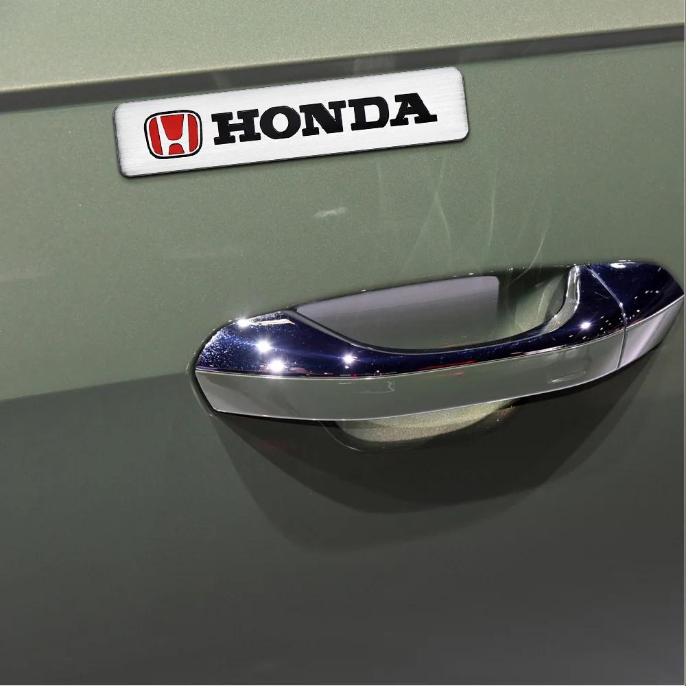 Car Hot 2025 3D Meta Car Sticker Auto Door Shield Emblem Car Body Badge Sticker For Honda Civic FIT Odyssey City Concept S1 Veze