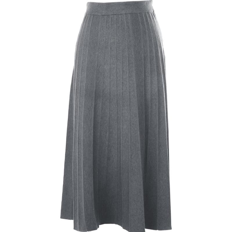 Betu Women's Pleated A-line Knit Skirt