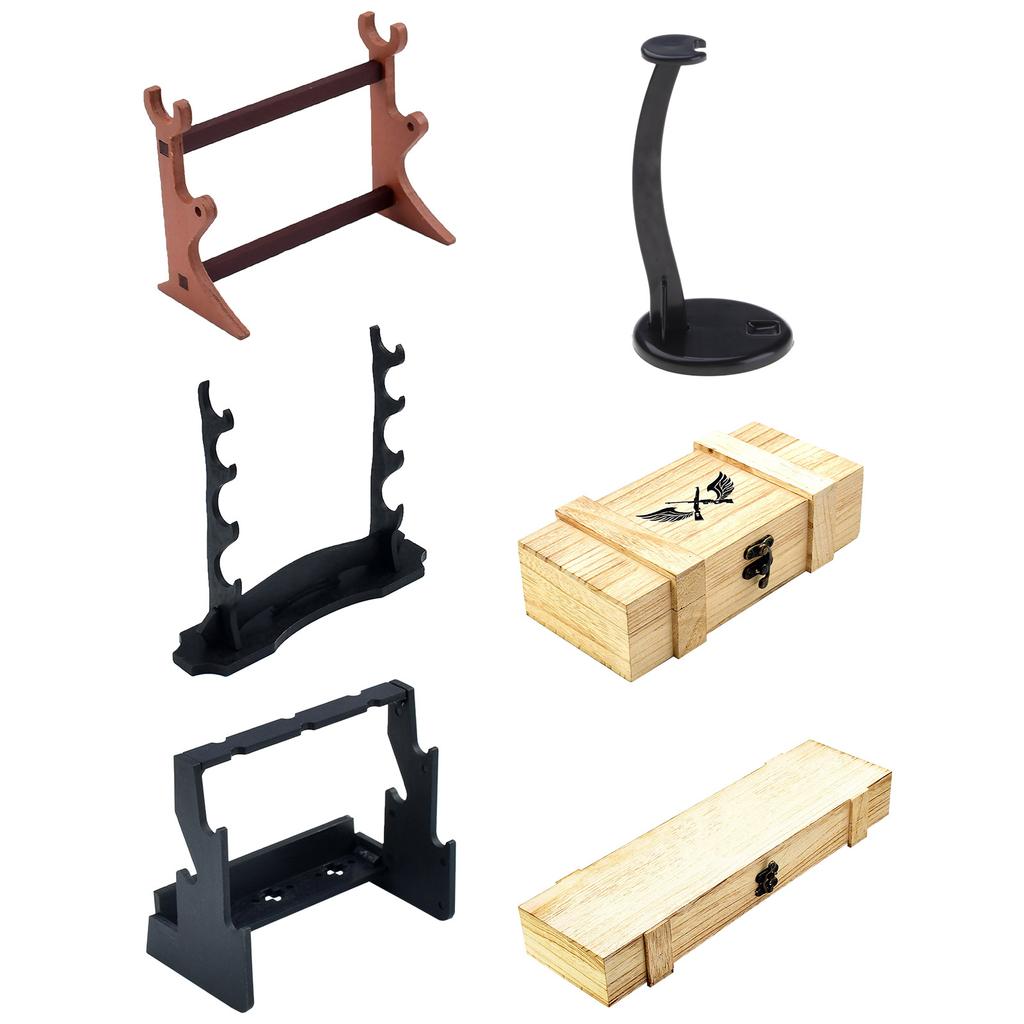 Sword Stand Stand Wood Sword Holder Ancient Chinese Rhyme Style Display Sword Stand Weapon Holder