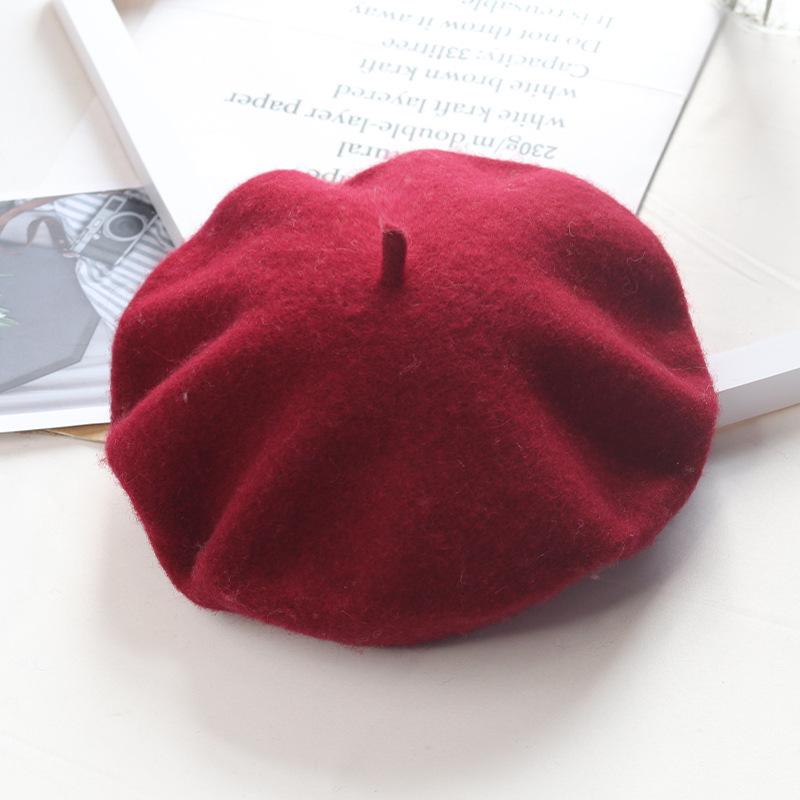 High-Quality Wool Felt Women's Beret – Versatile for Outings & Photos, In Stock
