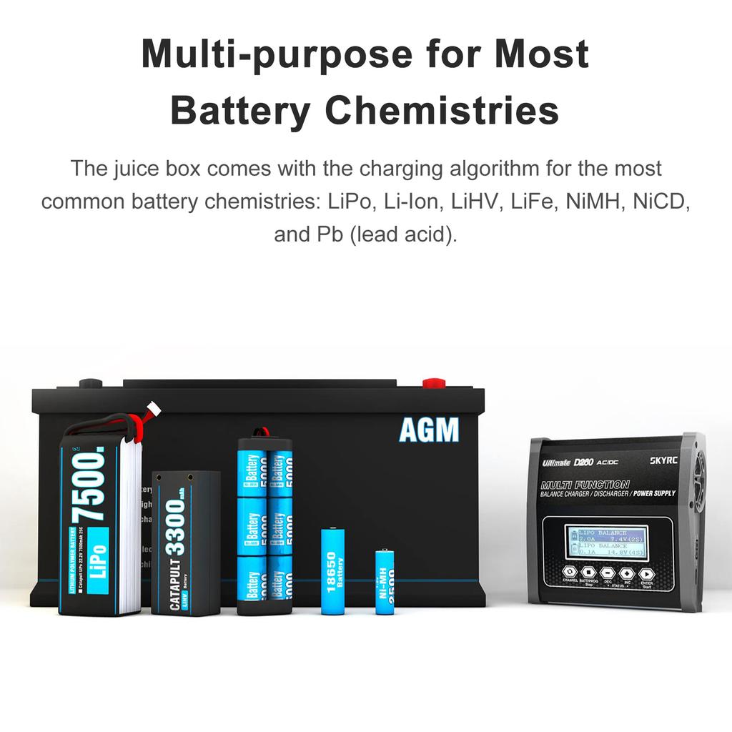 Buy D260 ACDC Dual Balance Charger Discharger 100240V 10W2 260W 14A for ...