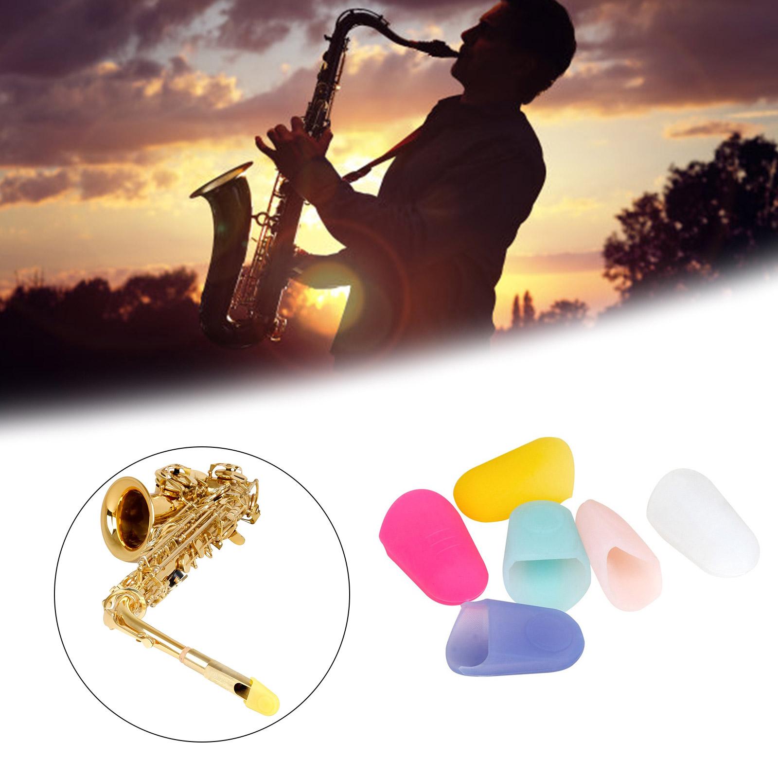 

Clarinet Mouthpiece Protective Cap Durable Sax Mouthpiece Protector Soft Silicone Mouthpiece Cap Woodwind Musical Parts білий