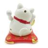 Lucky Fortune Cats Solar Energy Activated Moving Arm Vehicle Desktop Ornament Wealth Symbol Home Decoration