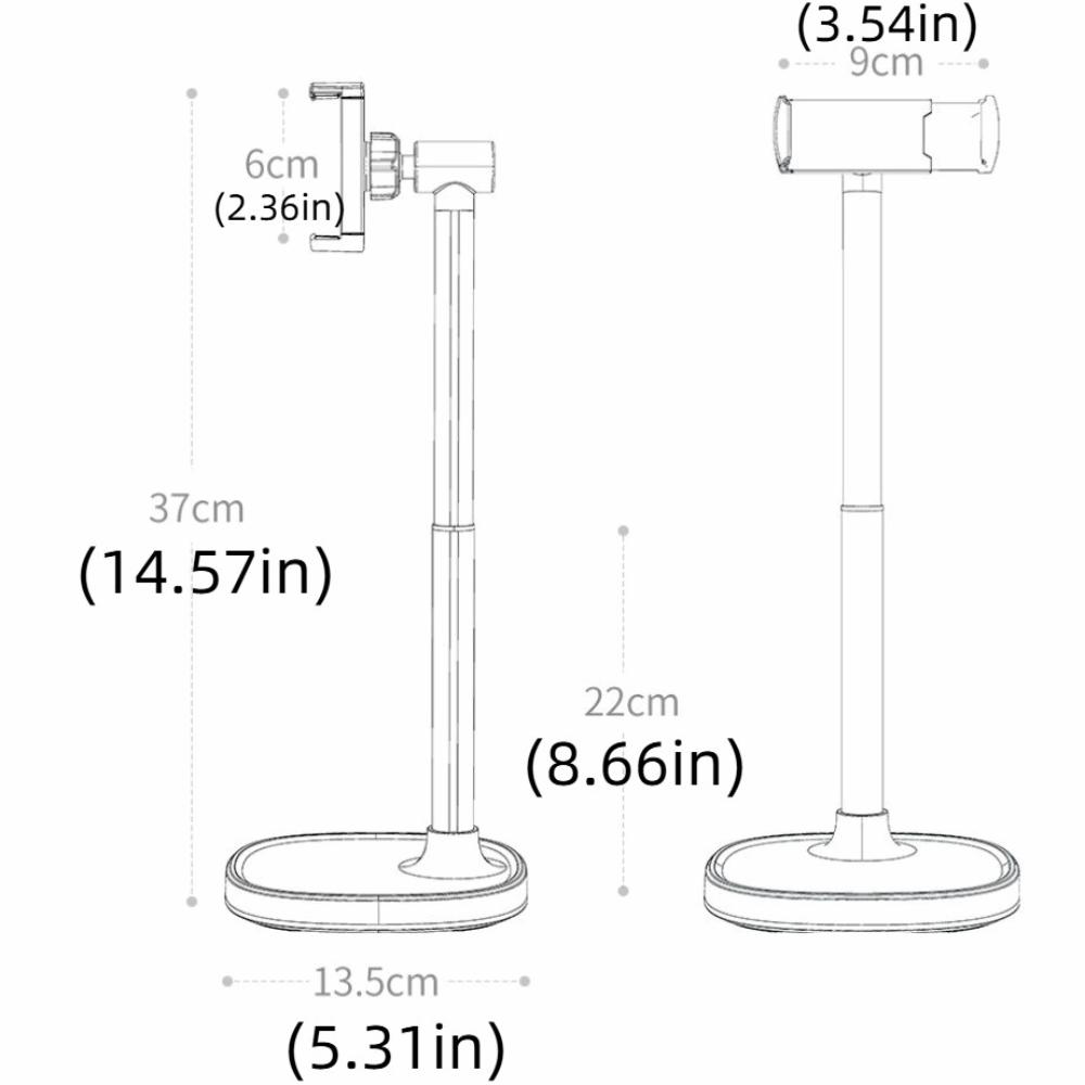 Adjustable Height Telescopic Phone Stand 360° Rotate Mobile Phone Bracket  Phone Accessories