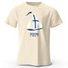 Men's Yachting Graphic Print T-Shirt 100% Cotton Vintage Tops for Summer Oversize Style Women Tees