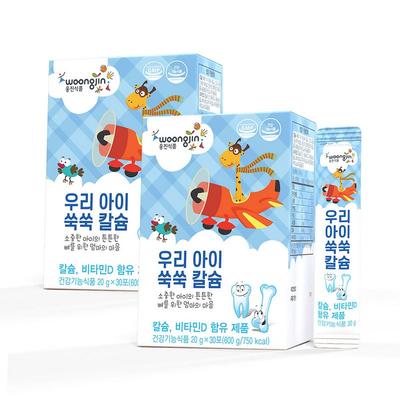 Woongjin My Child’s Ssuksuk Calcium Jelly 30p, 600g, 2 Units