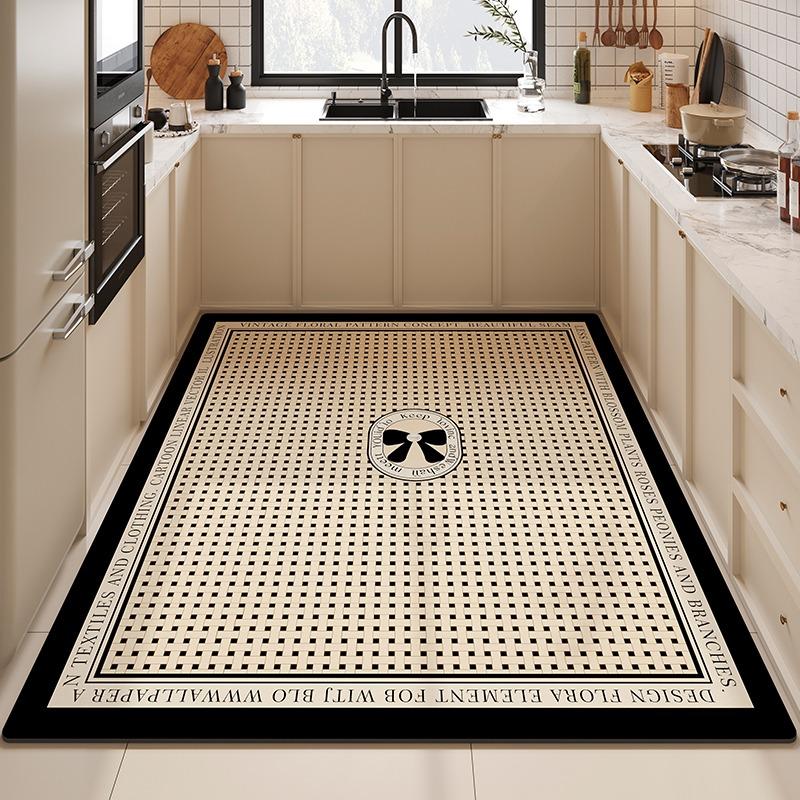 

Коврик для кухни из ПВХ, водонепроницаемый, кожаный, нескользящий, маслостойкий, специальные коврики, большой коврик, легко чистится, Alfombra De Cocina 1pc 50x80cm