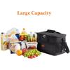 Axroad Mall 35L Insulated Lunch Bag, Waterproof Portable Cooler with Handle, Black PVC/Aluminum, for Office Work School Travel, 42x28x31 cm
