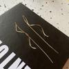 Korean version of wavy long earrings, earrings, women's temperament sweet light luxury trend spiral tassel temperament earrings, women's stud earrings