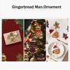 16pcs Gingerbread Man Ornaments, Hanging Christmas Tree Decorations, PVC Material, Festive Holiday Decor for Home & Party