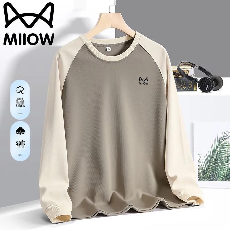 Mao Ren Men's Round Neck Long Sleeve Sports T-Shirt