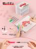 Woomer Acrylic High Color Brush Large Capacity Suitable for and for Coloring DIY Crafts Water-Based Markers, 120-Color Set, Payoff, Pens, Ink, Glass,
