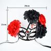 Mexico Day of the Dead Masks for Masquerade Balls Halloween Masks With Fire Devil Flowers Cosplay Performance Carnival Party