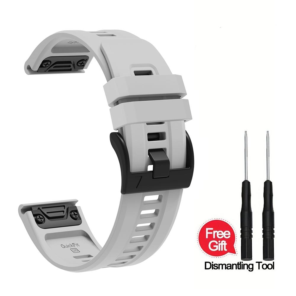 Silicone Watch Strap 26mm 22mm For QuickFit Garmin Band Fenix 8 7X 7 7S 6X 6 Pro 5 5X Epix 2 Forerunner 965 955 945 Instinct 2