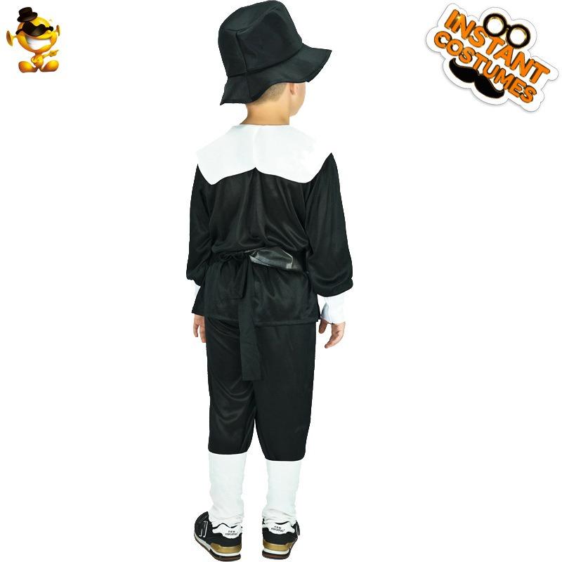 Halloween children's butler role-playing party costumes, little hero stage performance costumes