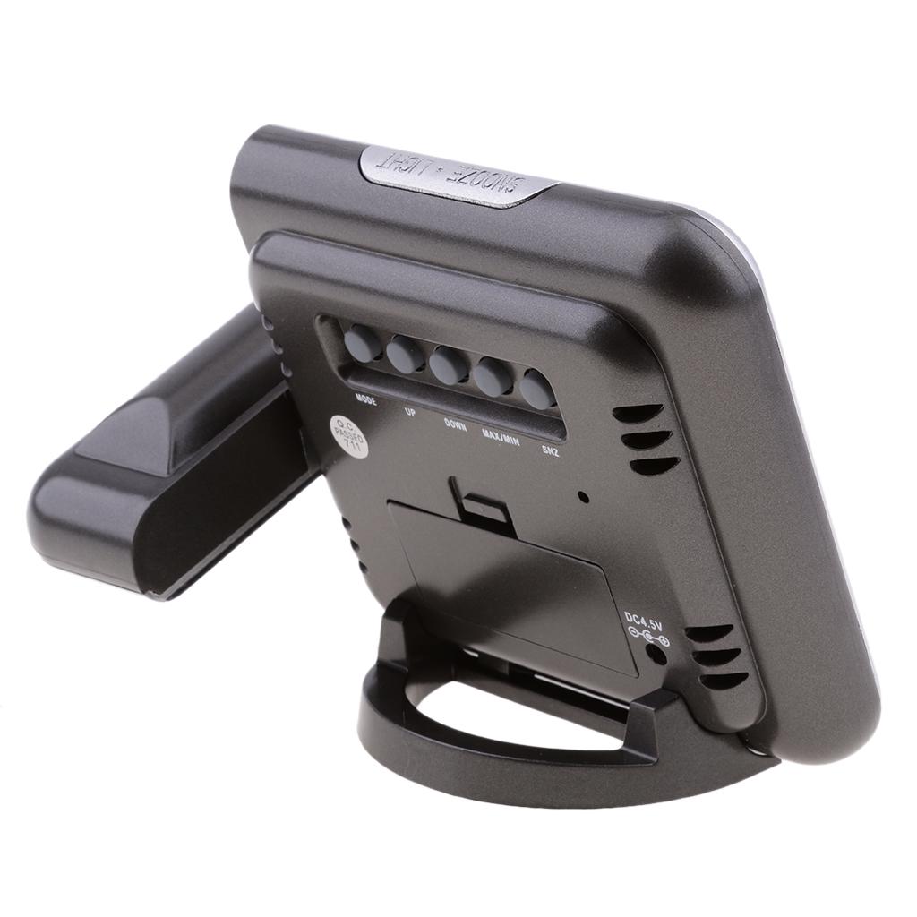 Projection Digital Weather LCD Snooze Alarm Clock Color Display W/ LED