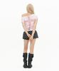 Setup Exe Lace Cross T-Shirt / Pink