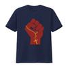 Liberation Theology Raised Fist Radical Christianity Christian Protest Social Justice Leftism Socialism T Shirt vintage Washed