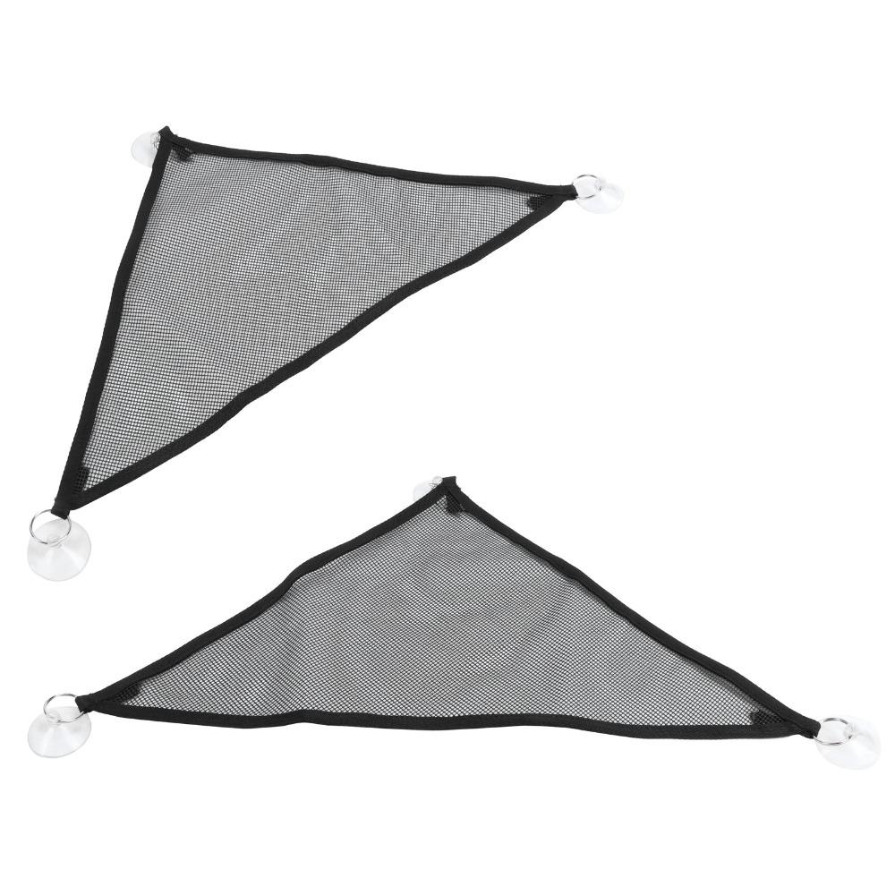 2pcs Nylon Lizard Hammock Black Lizard Hanging Bed Portable Reptile Hammock Terrarium Use