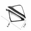 Fits Honda Accord 2018+ ABS Carbon Fiber Front Door Speaker A-Pillar Cover Trim