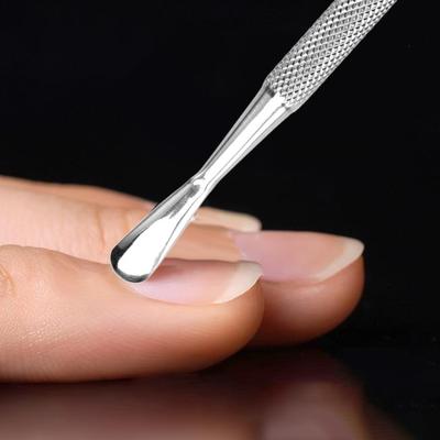 Convenient Mirrored Surface Stainless Steel Manicure Fork Dead Skin Pedicure Callus Remover for Store