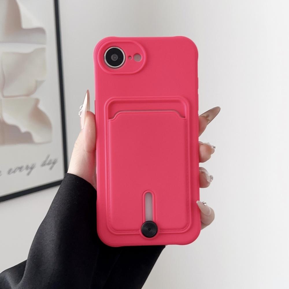 

Push Card Bag Slot Holder Wallet Case For For Iphone 17 Air 16E 16 15 14 11 12 13 Pro Max Plus Mini XS XR Shockproof Silicone Cover For iPhone 12Mini