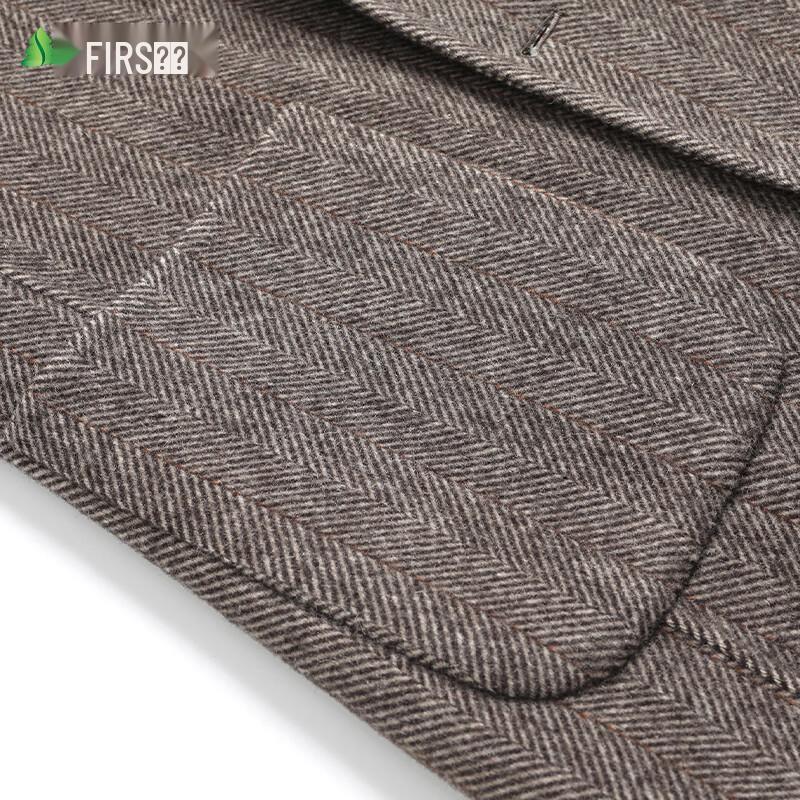 Men's Slim Fit Sheep Wool Double-Faced Suit Jacket
