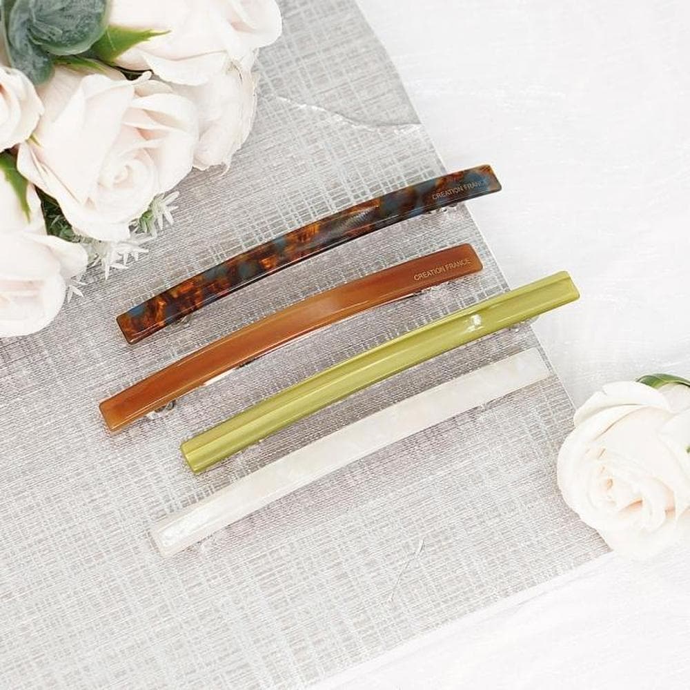 

Straight Half-Head Hair Automatic Pin (S9921725) green