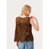 DIMANAF 2026 New T-Shirt Knitting Lace Vest Women Buttons O-Neck Hollow Summer Style Basic Tops Tees Loose Clothing