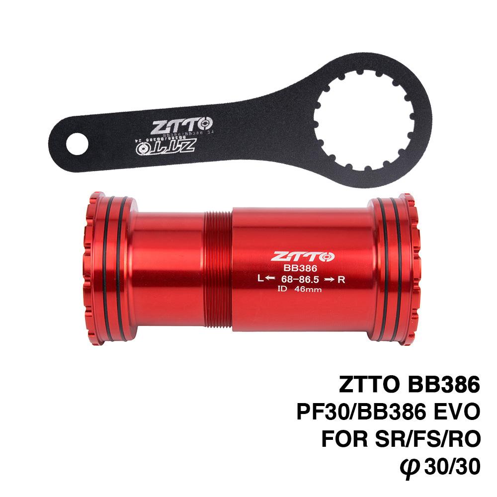 ZTTO MTB Road BB386 EVO PF30 30 Mountain Bicycle Bottom Bracket Axle 30mm Main Shaft Central Movement Press Fit Bottom Bracket