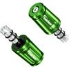 Kaedear Adjustable Bar Ends for Handlebar Motorcycle Motorcycles, Weights, Accessories, KDR-BE1-U-GR (Green, Universal)