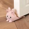 Door Stopper, 3D Printed, Pink Cat Design, with Three-dimensional Bunny Ear Structure, Prevents Door Panels from Colliding