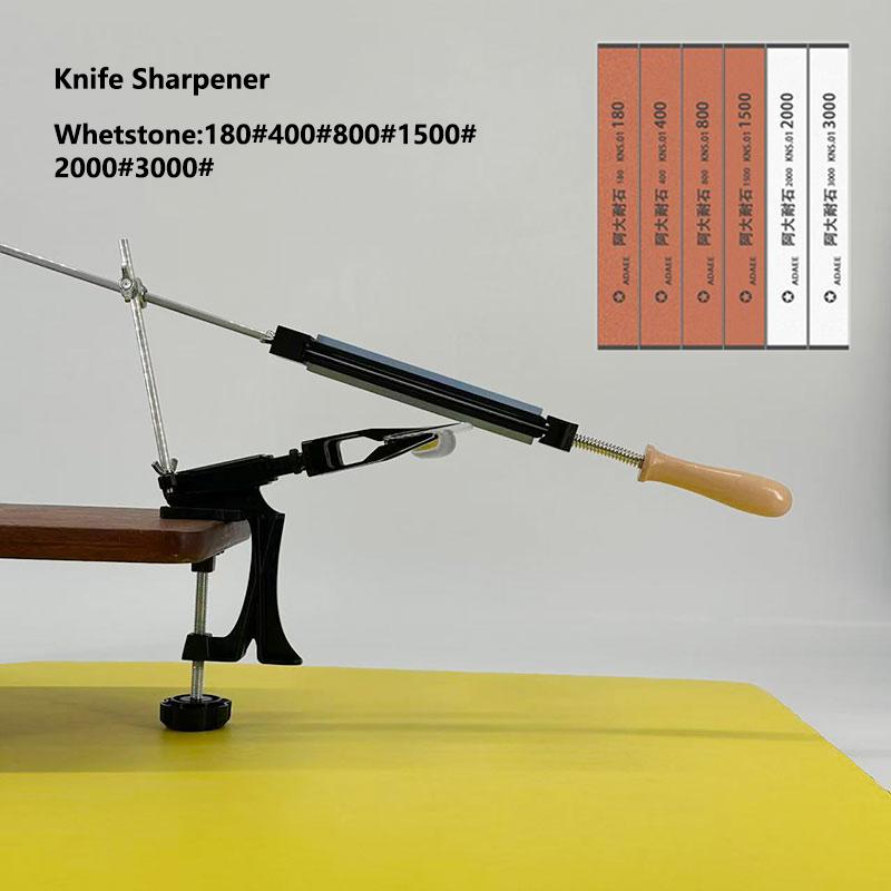 Fixed Knife Sharpener Professional Angle Sharpening Stone Kitchen Whetstone Grinding System Honing Diamond Grinder Woodwork Tool