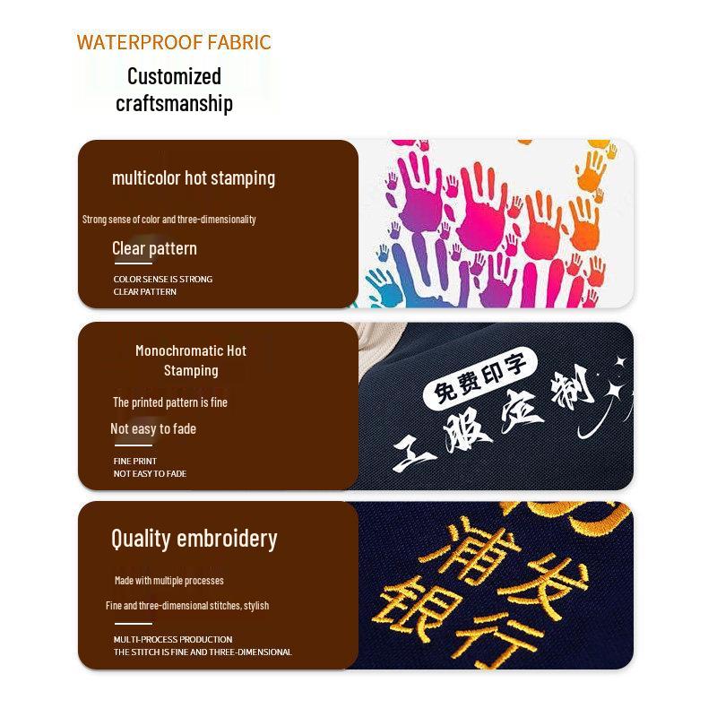 Tablier Sans Manches Imperméable et Résistant aux Taches pour la Restauration et la Pâtisserie avec Impression de Logo Personnalisé