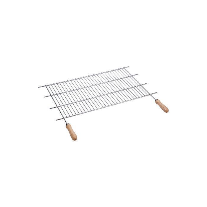 Barbecue En Zinc. Manches En Bois Sauvique 70x40cm