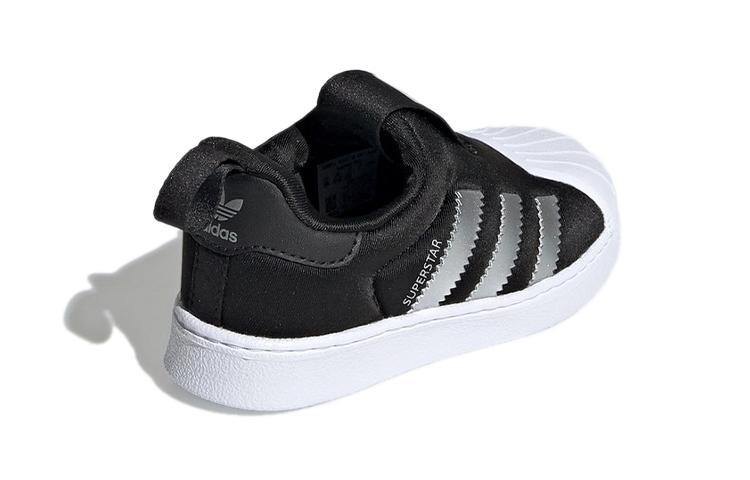 adidas Originals Superstar 360 I 360 I Comfortable Abrasion Resistant Low Top Skateboard Shoes Black Infant And Toddler EE6281