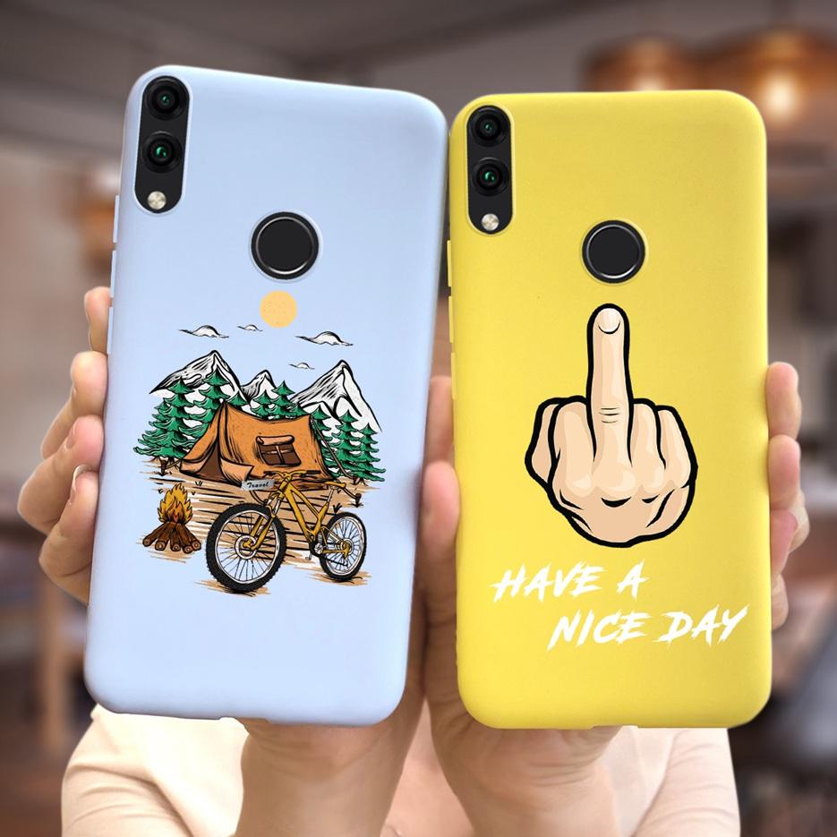 Cute Candy Painted Cover For Huawei Honor 8C Case Honor 8X Soft Silicone Back Cover For Honor 8C 8X Cases Honor8C Honor8X Bumper