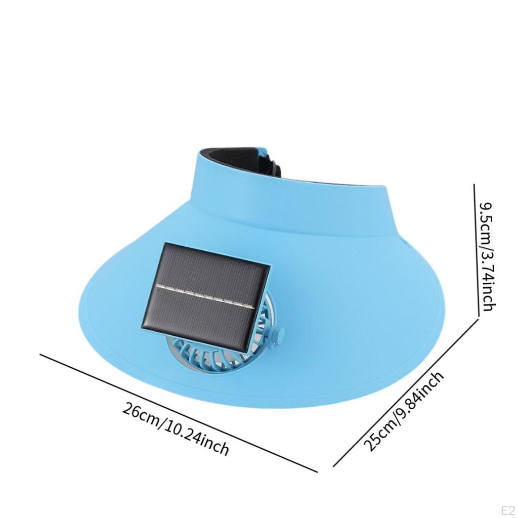 Adjustable Sun Protection Hat with Fan for Hiking And Summer Adventures