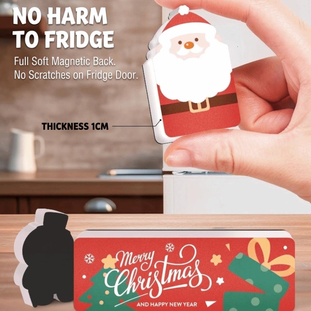 Santa Soft Magnetic Sticker Decal Soft Refrigerator Decor Cute Christmas Fridge Magnet  New Year
