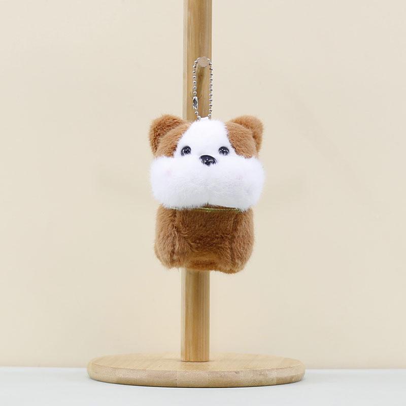 Adorable Plush Dog Keychain Cute Cartoon Dog Pendant Soft Toy Gift For Kids