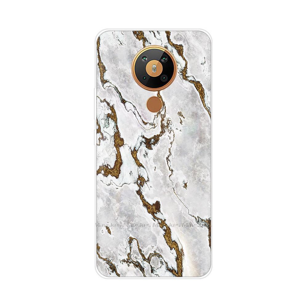 For Nokia 5.3 Case Transparent Phone Case Printing Bumper For Nokia 5.3 Nokia5.3 Case Back Cover 6.55'' TPU Soft Silicone Shells