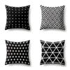 Polyester Pillow Case Geometric Decoration Home Petal Strip Printed Cushion Cover Bedside Cushion Cover Waist Cushion Cover