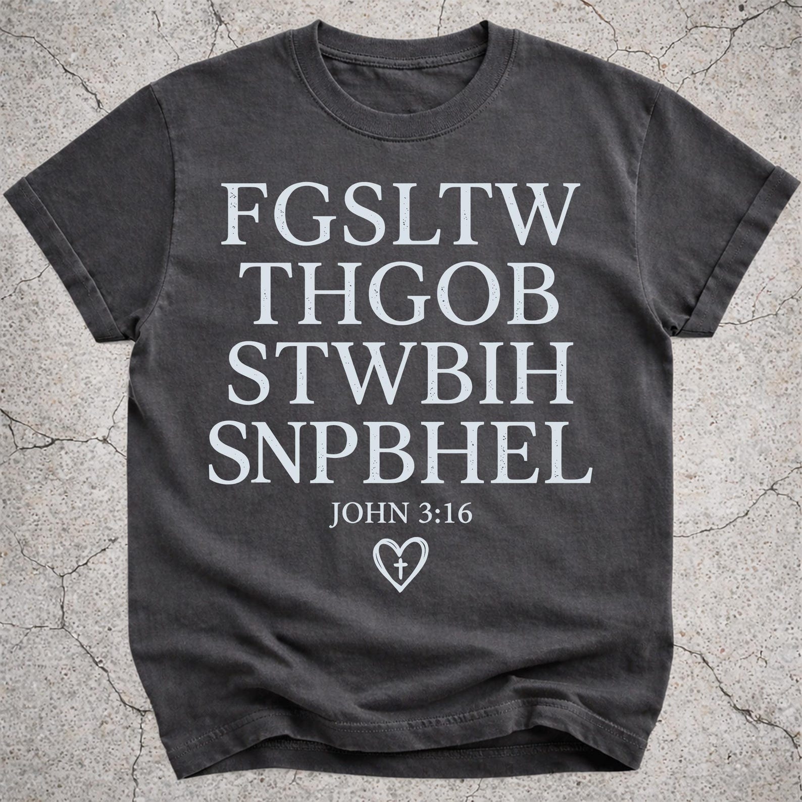 FGSLTWTHGOB John 3:16 Shirt, Christian Faith Gift, Bible Verse Tee 4XL