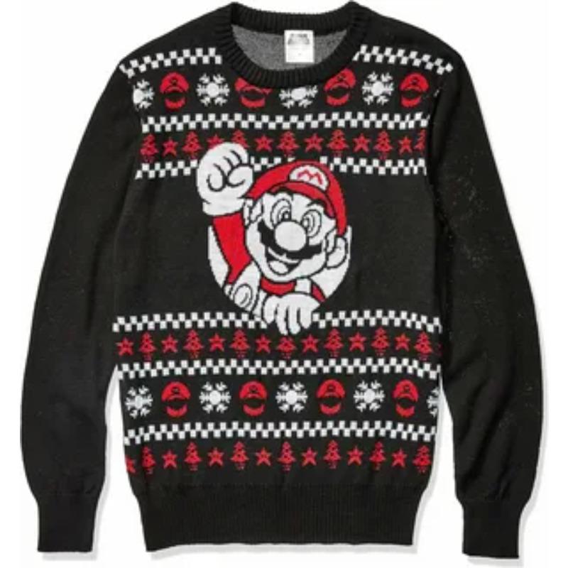 Frohe Weihnachten Herren 3D-Druck Langarm Rundhals Home Casual Weicher Komfort Herbst Winter Pullover