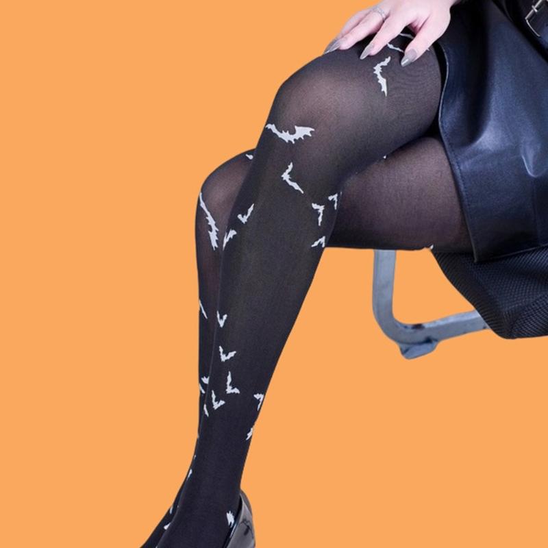 Halloween Costume Party Hosiery Practical Women's Scary Dance Tights Celebration Pantyhose Stretchy Leggings