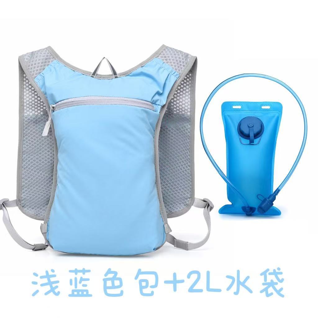 Schoolbag running mobile phone bag outdoor mountaineering socks puppet app cycling hiking vest bag lightweight sports portable storage backpack