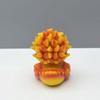 Duck Figurine Creative Ice/Fire Duck Statue Small Resin Animals Desktop Decorations For Home Office