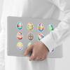 50 Easter Egg Graffiti Stickers for Mobile Phones and Computers, Waterproof Decorative Stickers, Creative Easter Stationery Stickers