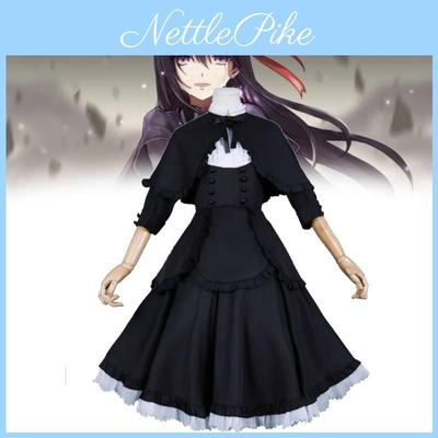 Puella Magi Madoka Magica Akemi Homura Cosplay Dress With Polyester Material For Anime Convention
